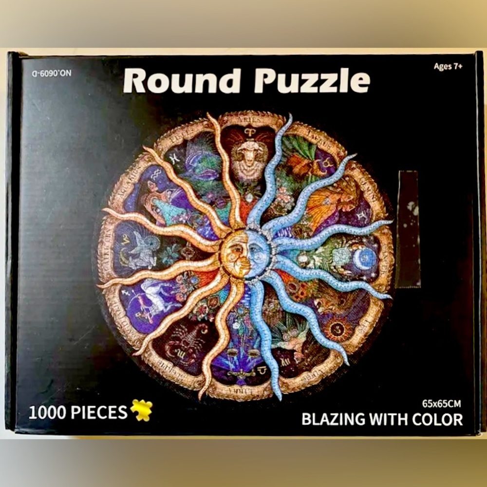 Round 500 Piece Zodiac Signs Puzzle ZODIAC HOROSCOPE
